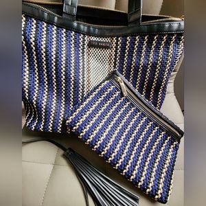 Ted Baker woven tote crossbody bag